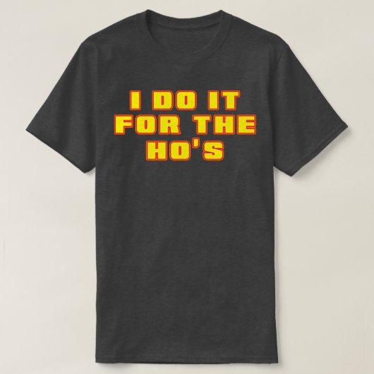 私はホスネオンイエロー文字のためにそれを行う Tシャツ (デザイン正面)