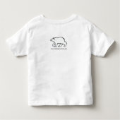 私はホッキョクグマが大好き – 動物グラフィック – 北極 トドラーTシャツ (裏面)