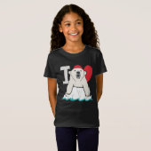 私はホッキョクグマが大好き Tシャツ (正面フル)