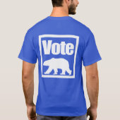 私はホッキョクグマの活動家シャツに投票 Tシャツ (裏面)