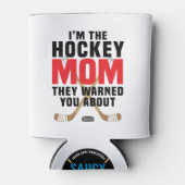 私はホッケーの母よ警告り赤について 缶クーラー (正面)