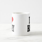 私はホッケーを愛します コーヒーマグカップ (中央)