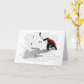 私はホッケープレイヤーのグリーティングカードおよびノートカードである カード (黄色い花)