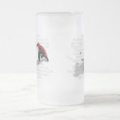 私はホッケープレイヤーの霜降りビアマグだ フロストグラスビールジョッキ (中央)