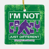 私はホッケー熱狂するゴアおもしろいリーオーナメント セラミックオーナメント (正面)