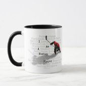 私はホッケー選手です マグカップ (左)