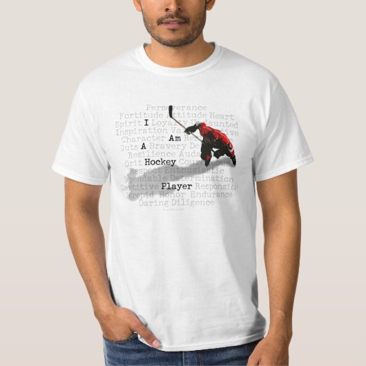 私はホッケー選手です Tシャツ (正面)