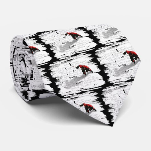 私はホッケー選手のタイはです(暗い) ネクタイ (ロール)