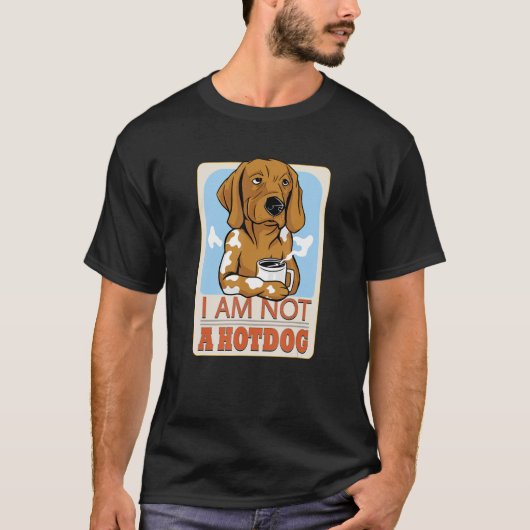 私はホットドッグの調理師犬のダシュントのユーモアではない Tシャツ (正面)