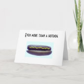 私はホットドッグよりもあなたを愛している カード (正面)