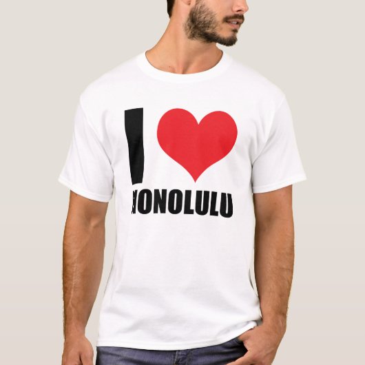 私はホノルルが大好き Tシャツ (正面)