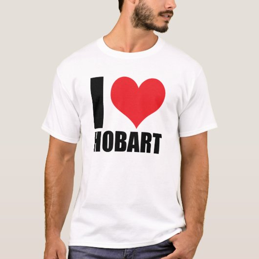 私はホバートを愛している Tシャツ (正面)