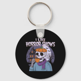 私はホラーショーのグラフィック不気味デザインが好き キーホルダー