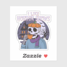 私はホラーショーのグラフィック不気味デザインが好き シール