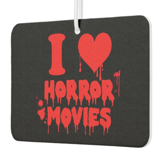 私はホラー映画が大好き血ハロウィーン カーエアーフレッシュナー (左)
