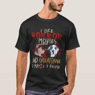 私はホラー映画とグレトダンと多分3ペオが好き Tシャツ