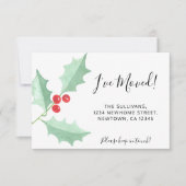 私はホリームービングアナウンスミニカードを移動した ノートカード (正面)