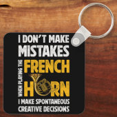 私はホルンが嫌な時は遊間違いフランスのをしない キーホルダー (裏面)