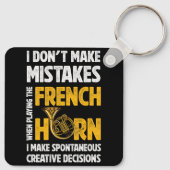 私はホルンが嫌な時は遊間違いフランスのをしない キーホルダー (裏面)