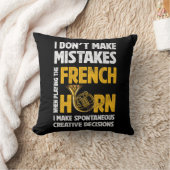 私はホルンが嫌な時は遊間違いフランスのをしない クッション (ブランケット)