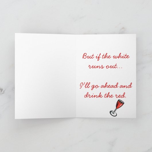 私はホワイトクリスマスのデザインの夢を見ています シーズンカード (内部)