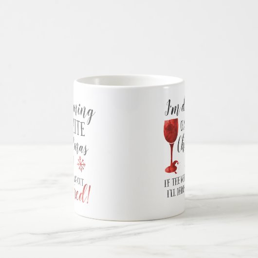 私はホワイトクリスマスの夢を見ています コーヒーマグカップ (中央)