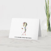 私はホワイトクリスマス、おもしろいなワインのギフトの夢を見ています シーズンカード (裏面)