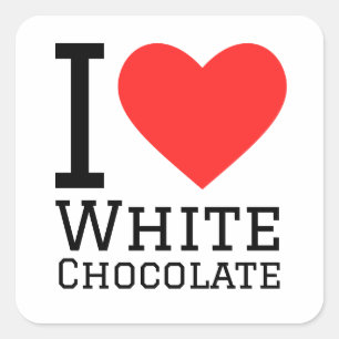 私はホワイトチョコレートが大好きだ スクエアシール