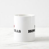 私はホンジュラスを愛します コーヒーマグカップ (中央)
