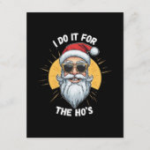 私はホーのクリスマスサンタおもしろいのためだ エンクロージャーカード (正面)