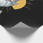 私はホーのクリスマスサンタおもしろいのためだ ラッピングペーパー (角)