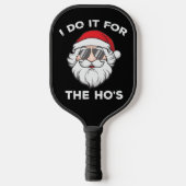 私はホーのクリスマスサンタのためにそれをするおもしろい ピックルボールラケット (正面)