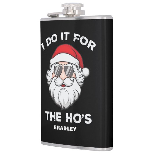 私はホーのクリスマスサンタの名前のためにそれを行おもしろいう フラスク (左)