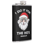 私はホーのクリスマスサンタの名前のためにそれを行おもしろいう フラスク (右)