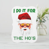 私はホーのクリスマスメンズおもしろいサンタのためだ 招待状 (スタンド正面)