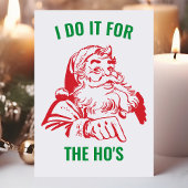 私はホーのサンタクロースのクリスマスおもしろいのためにやってる シーズンカード