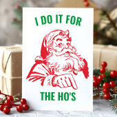 私はホーのサンタクロースのクリスマスおもしろいのためにやってる シーズンカード