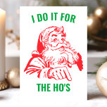 私はホーのサンタクロースのクリスマスおもしろいのためにやってる シーズンカード<br><div class="desc">私はホーのサンタクロースのおもしろいクリスマスホリデーカードのためにそれを行う。このデザインはおもしろいヴィンテージレトロなサンタクロースを特集。自分の挨拶でこのカスタムデザインをカスタマイズする。</div>