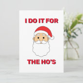 私はホーのサンタクロースの白のためにそれを行いけなう シーズンカード (スタンド正面)