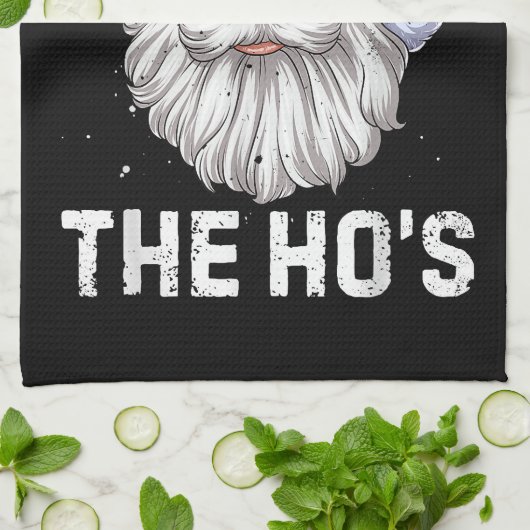 私はホーの不適切なクリスマスのためにおもしろいそれをする キッチンタオル (折り畳み)