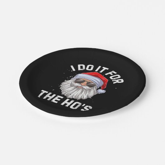 私はホーの不適切なクリスマスのためにおもしろいそれをする ペーパープレート (アングル)