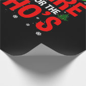 私はホーの失礼なクリスマスサンタのためにここにいる ラッピングペーパー (角)