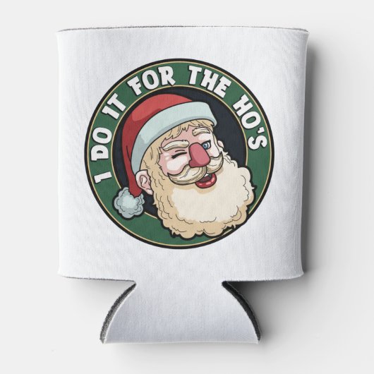 私はホーズサンタクロースのクリスマスおもしろいのためにやる 缶クーラー (正面)