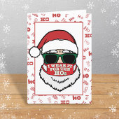 私はホーズサンタマスクのクリスマスに衣服おもしろいする シーズンカード