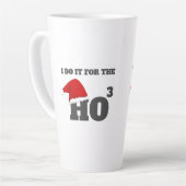 私はホーホーのクリスマスキャップおもしろい文字のためにそれをする カフェラテマグ (左アングル)