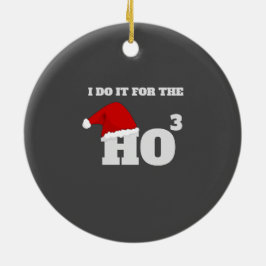 私はホーホーのクリスマスキャップおもしろい文字のためにそれをする セラミックオーナメント
