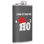 私はホーホーのクリスマスキャップおもしろい文字のためにそれをする フラスク (右)