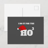 私はホーホーのクリスマスキャップおもしろい文字のためにそれをする ポストカード (正面/裏面)