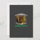 私はホームカミングのプリンセスに初めての経験をさせられた 招待状 (裏面)