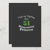 私はホームカミングのプリンセスに初めての経験をさせられた 招待状 (正面/裏面)